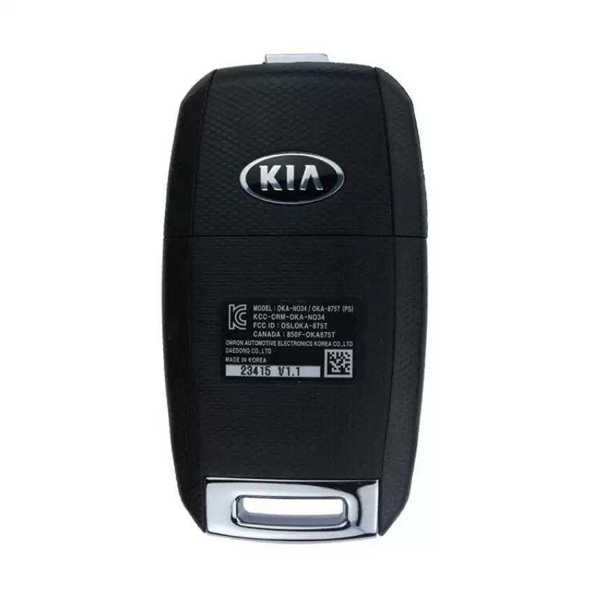 2014-19 Kia Soul Genuine OEM Keyless Entry Remote Flip Key 95430B2100, 95430B2101 FCC ID OSLOKA875T 433MHz 