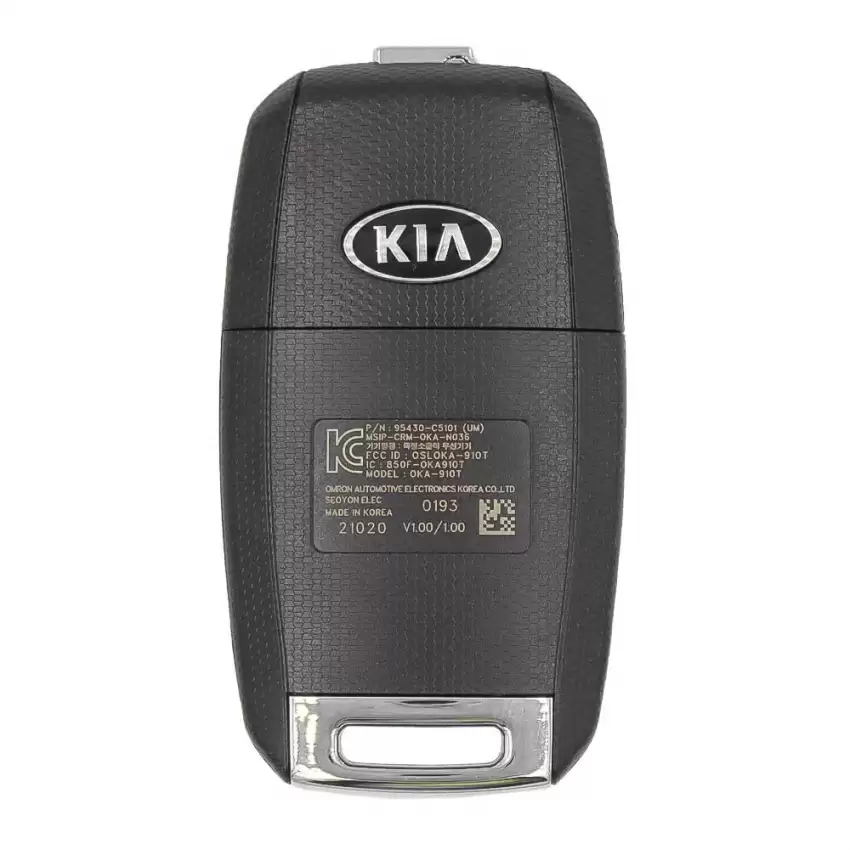 NEW 2015-2020 KIA Sorento Flip Remote Key Part Number: 95430-C5101 FCCID: OSLOKA-910T (UM) 4 Button OEM KIA