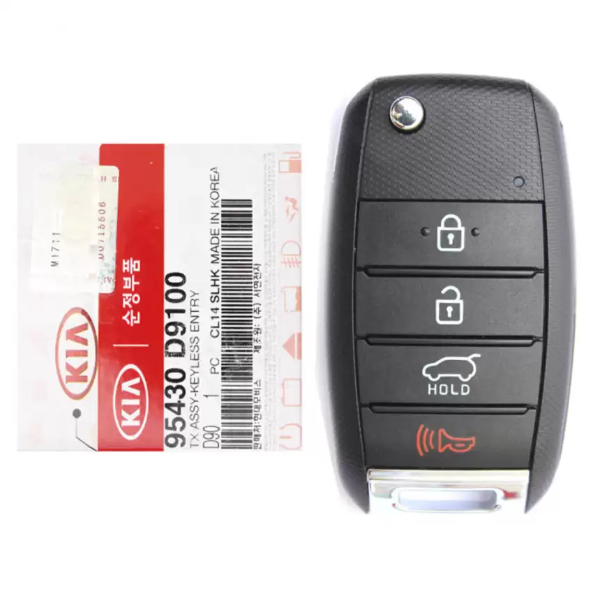 2016-2020 KIA Sportage Flip Remote Key 95430-D9100 TQ8-RKE-4F27