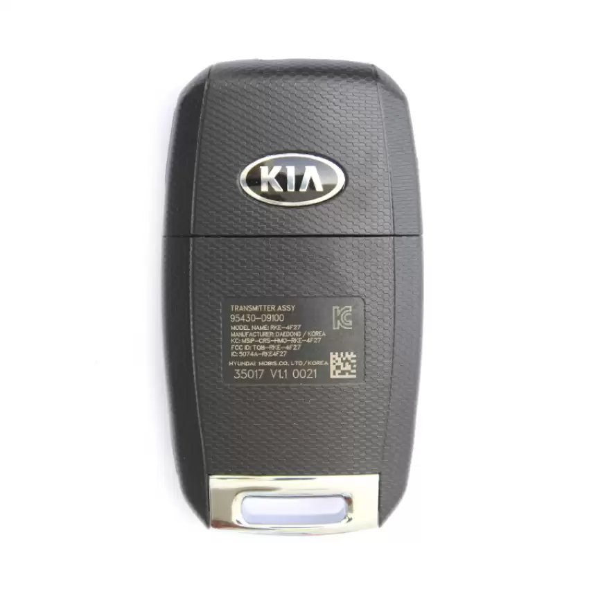 2016-20 Kia Sportage Genuine OEM Keyless Entry Remote Flip Key 95430D9100 TQ8RKE4F27 Without Transponder Chip