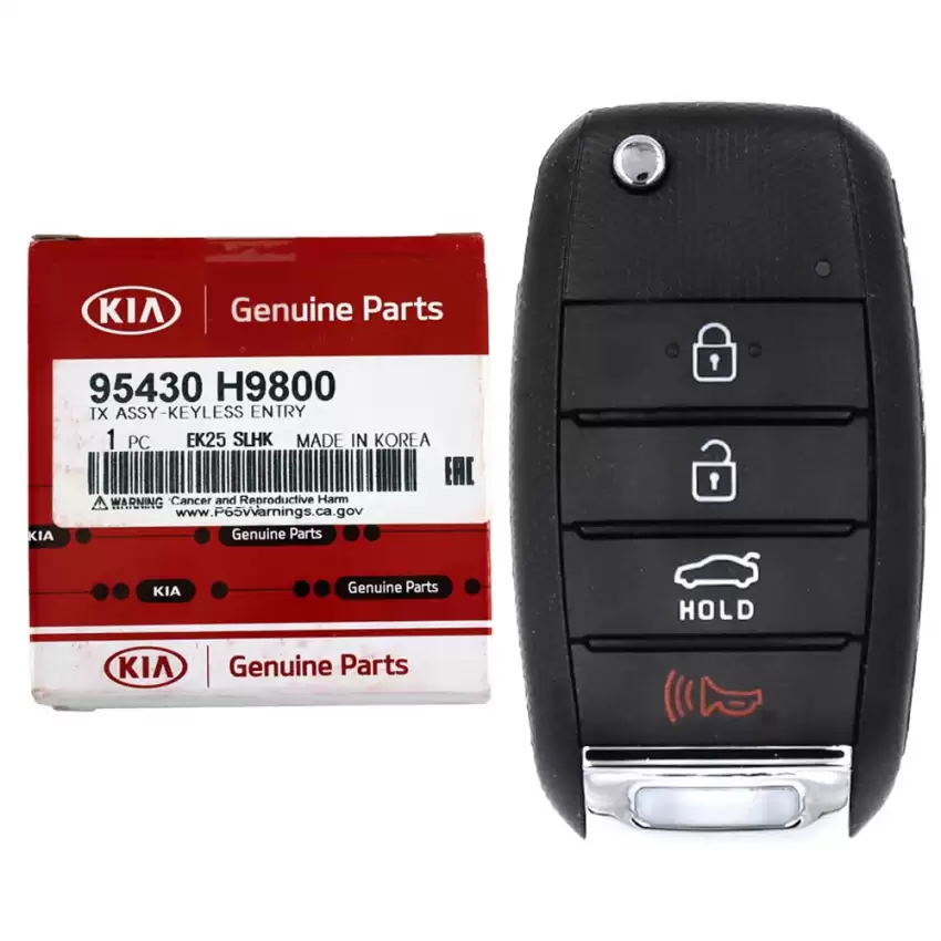 2018-2021 Kia Rio Flip Remote Key 95430-H9800 NYOSYEC4TX1611 (Canadian Market)