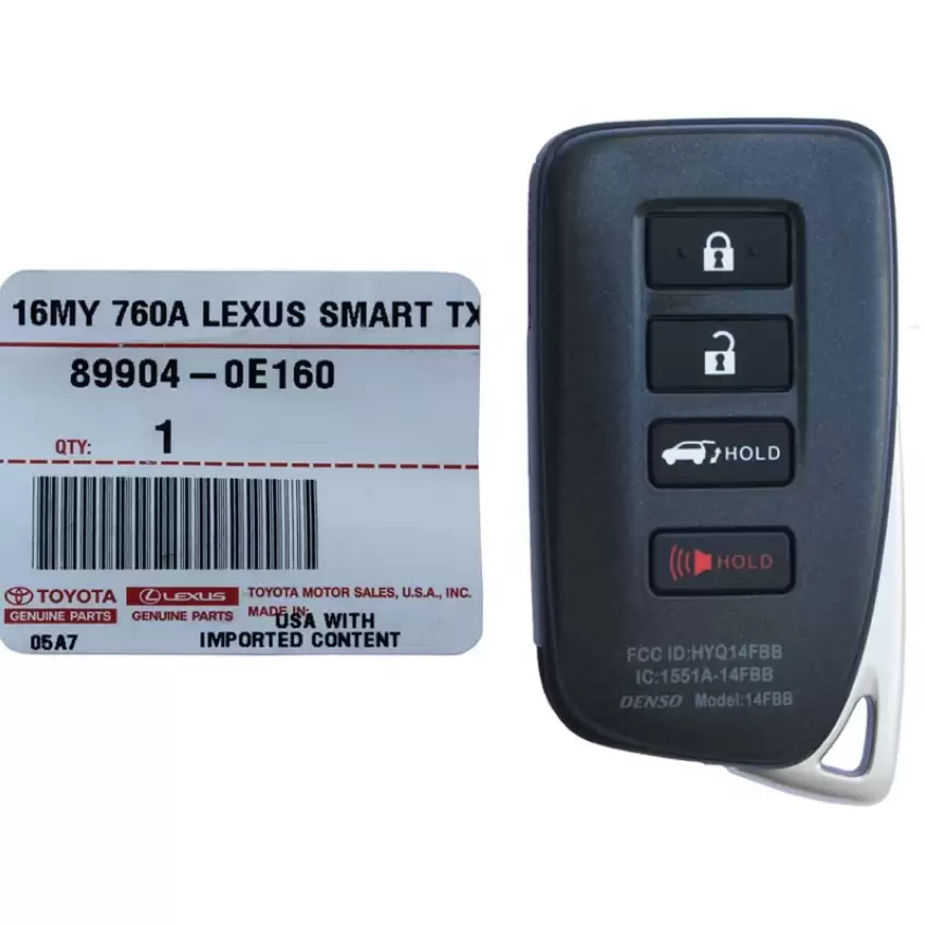 2016-2021 Lexus RX350 RX450L LX570 Smart Keyless Proximity Remote  89904-0E160 HYQ14FBB