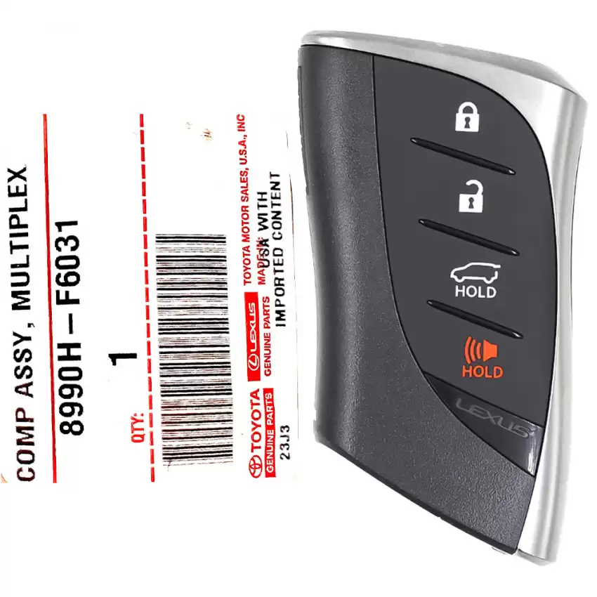 2022-2023 Lexus LX NX Smart Remote Key 8990H-F6031 HYQ14FLC 4 Button