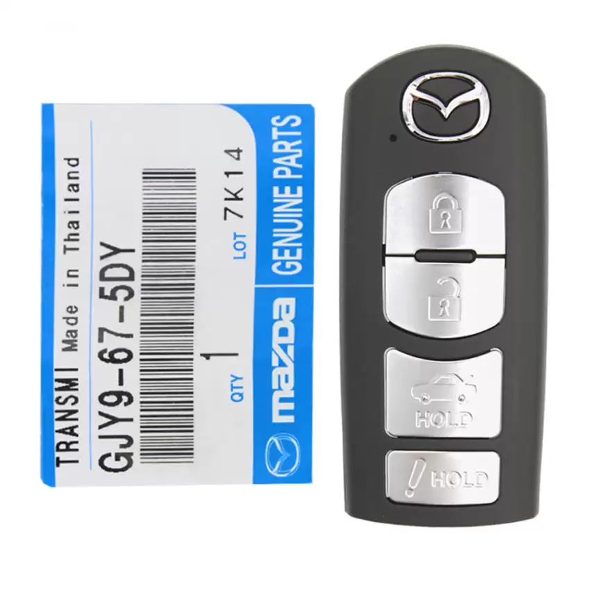 2014-2019 Mazda 3,6, Miata MX-5 Smart Key Remote GJY9-67-5DY WAZSKE13D01