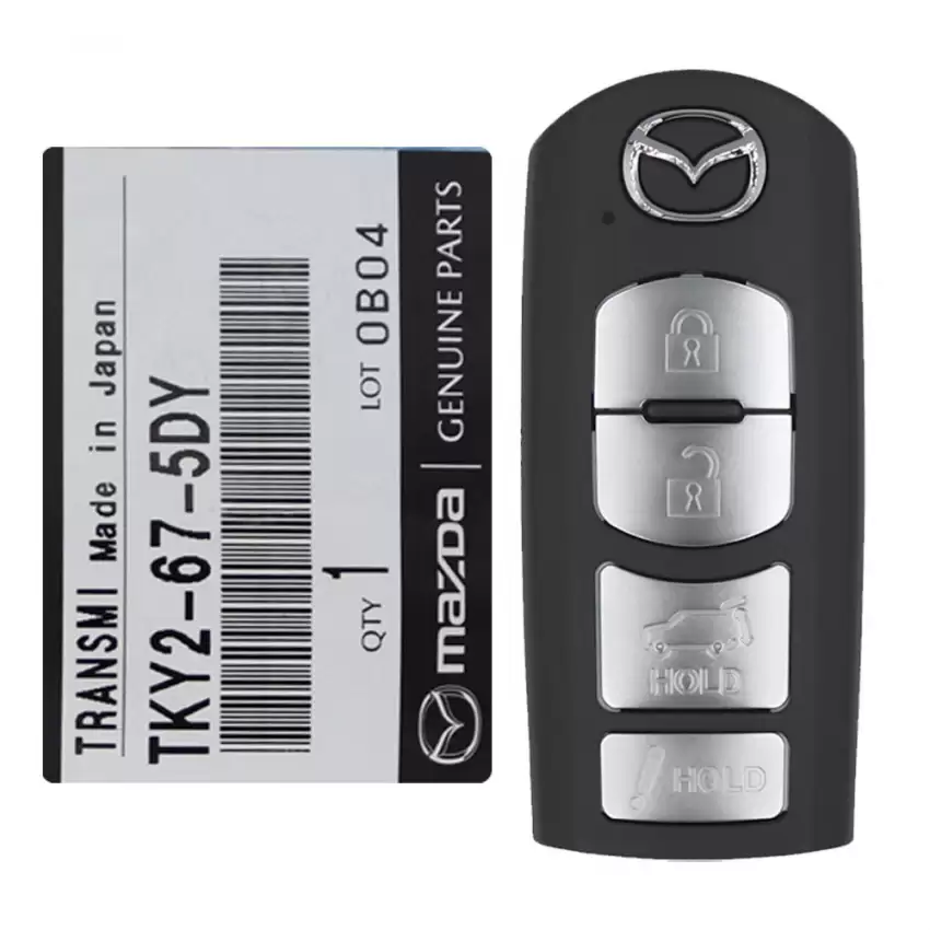 Mazda CX9, CX5 Smart Remote Key WAZSKE13D01 TKY2-67-5DY 4 Button
