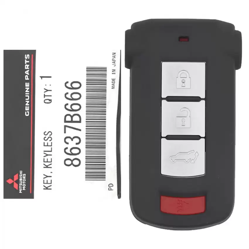 2017-2020 Mitsubishi Outlander PHEV Smart Remote Key 8637B666 OUC644M-KEY-N