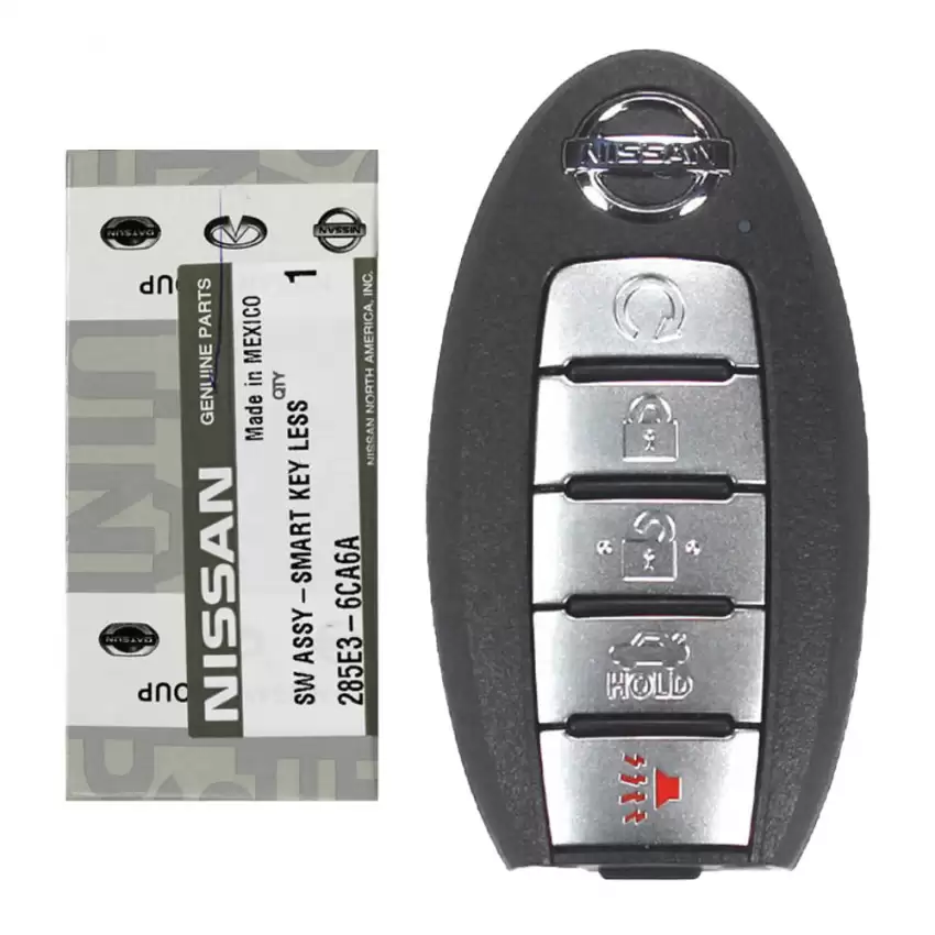 2019-2020 Nissan Altima, Sentra, Versa Smart Keyless Remote Key 5 Button 285E3-6CA6A KR5TXN4
