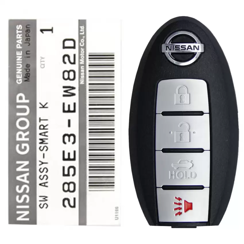 2007-2012 Nissan Sentra, Maxima Smart Keyless Remote Key 4 Button 285E3-EW82D CWTWBU735
