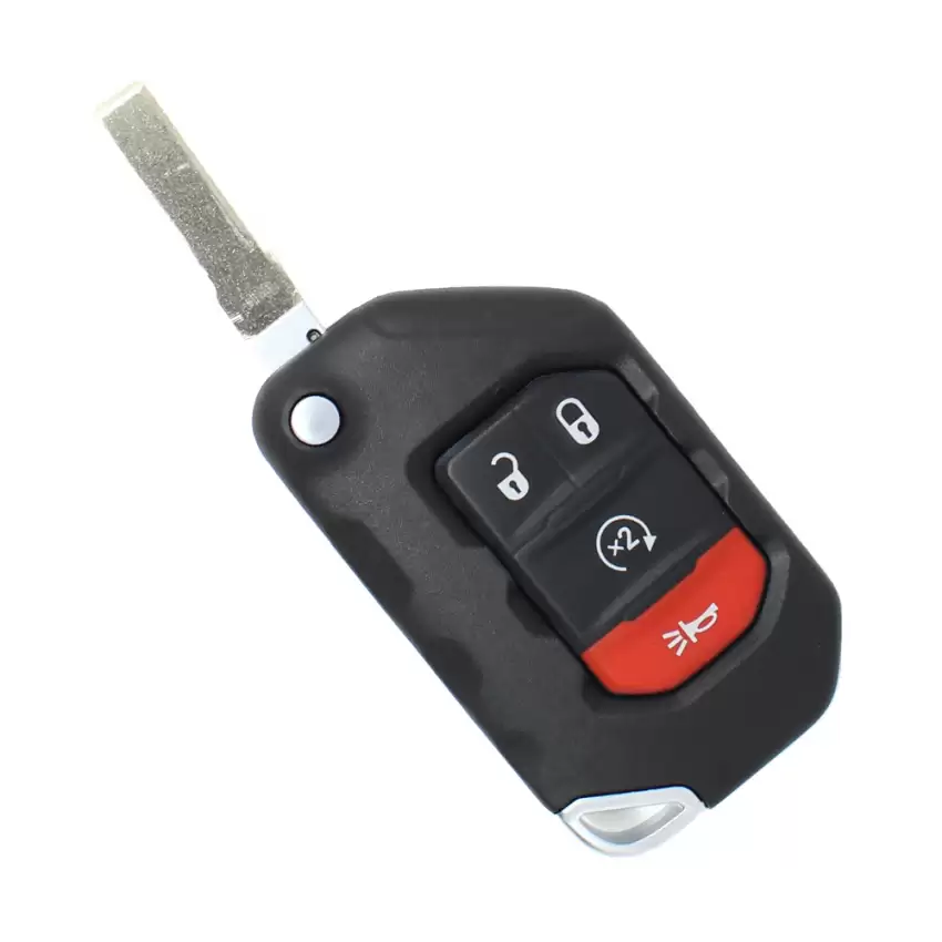 Jeep Wrangler, Jeep Gladiator Flip Remote Key 4 Buttons 68416784AB OHT1130261 - GR-JEP-6784AB  p-3