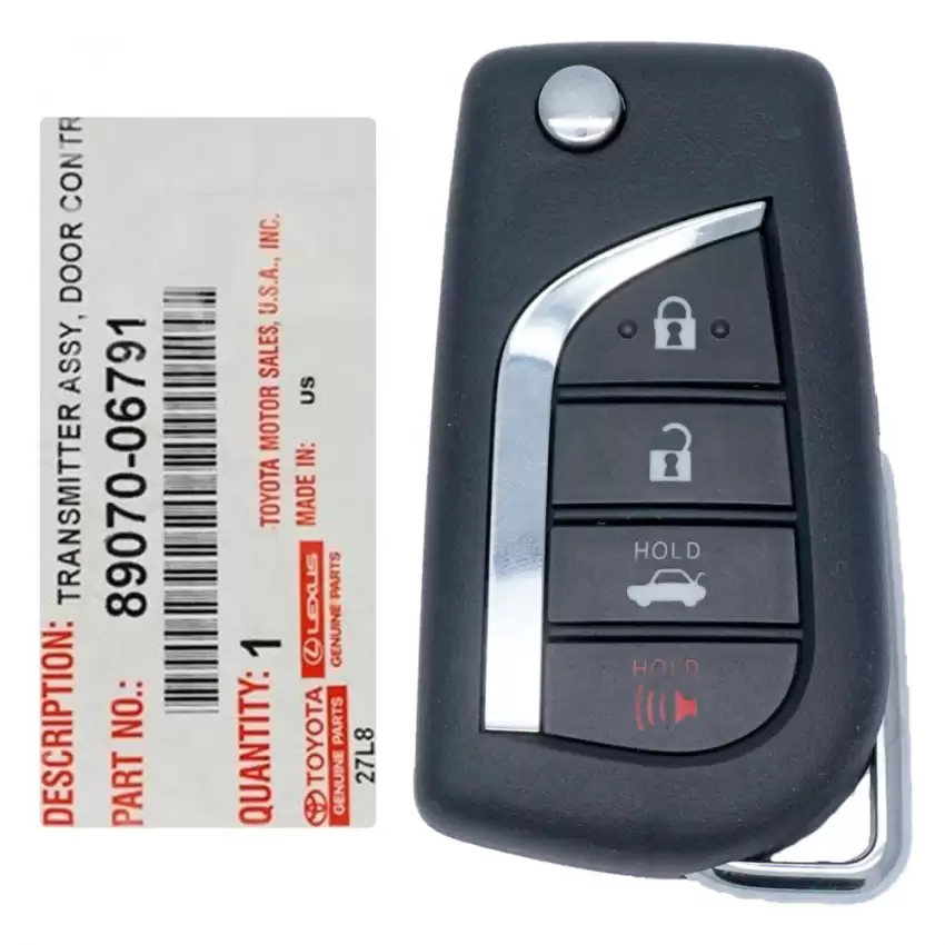 2018-2022 Toyota Corolla Camry Flip Remote Key 89070-06791 HYQ12BFB