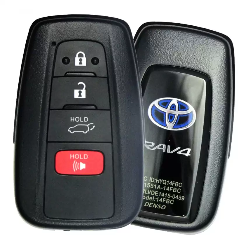 2019-2021 Genuine OEM Toyota RAV4 Keyless Entry Car Remote Control 8990H0R040 HYQ14FBC with 4 Buttons (Blue Logo)
