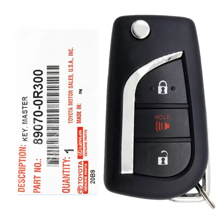 2019-2021 Toyota RAV4 Flip Remote Key 89070-0R300 GQ4-73T H-Chip