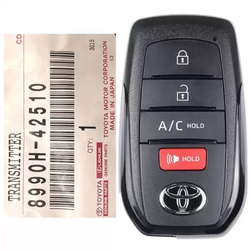 2023 Toyota bZ4X Smart Remote Key 4 Button 8990H-42510 HYQ14FBX