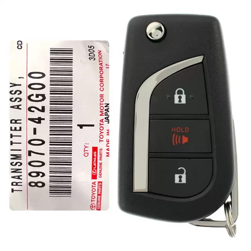 2019-2023 Toyota RAV4 Flip Remote Key 89070-42G00 HYQ12BFW