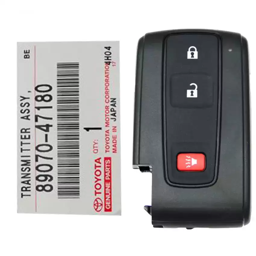 2004-2009 Toyota Prius Remote Slot Key 89070-47180 MOZB21TG (Black Logo- Not Smart)