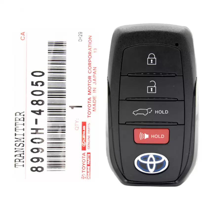 2021 Toyota Venza Smart Remote Key 8990H-48050 HYQ14FBX Blue Hybrid Logo