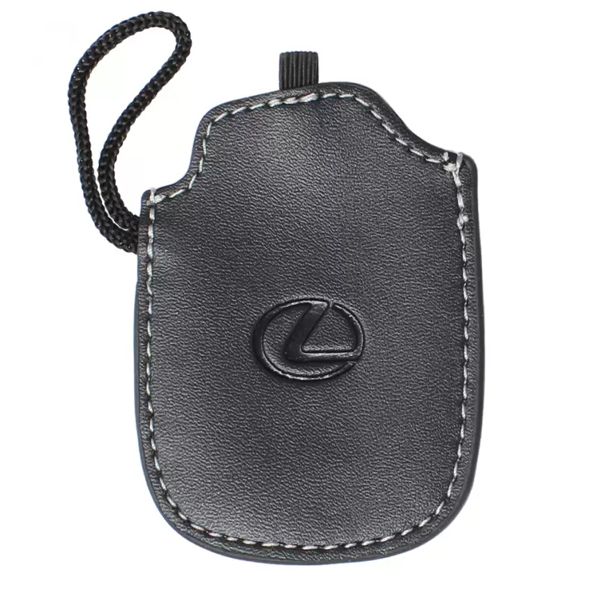 SET OF 2 LEXUS OEM Black Smart Key Fob Remote Cover Leather Gloves PT420-00162-L1
