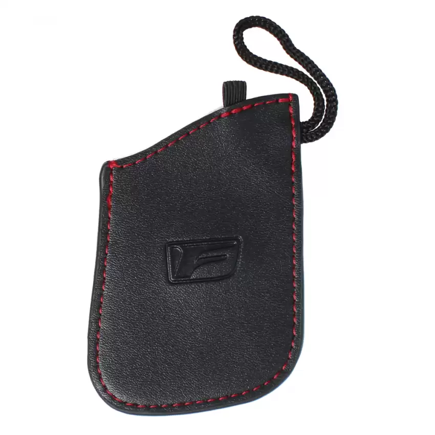 SET of 2 Lexus OEM Black Smart Key Fob Remote Cover Leather Gloves PT420-00184-F2