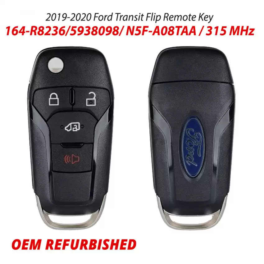 2019-2022 Ford Transit Flip Remote Key 164-R8236 N5F-A08TAA (Refurbished - Like New) - RR-FRD-R8236  p-3