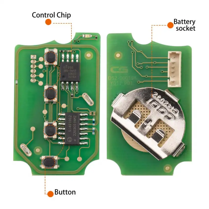 Honda-style CG Key A10-3+1 flip wire remote with 3+1 buttons. Works with CGDI K2. No chip, blade, or battery included. Earn 25 points per remote