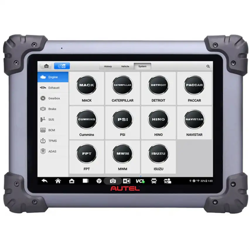 MaxiSYS MS908CVII Commercial Vehicle Diagnostics and Service Tablet Autel