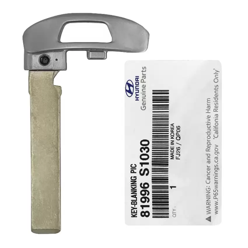 2021 Hyundai Santa Fe OEM Emergency Insert Key Blade 81996-S1030
