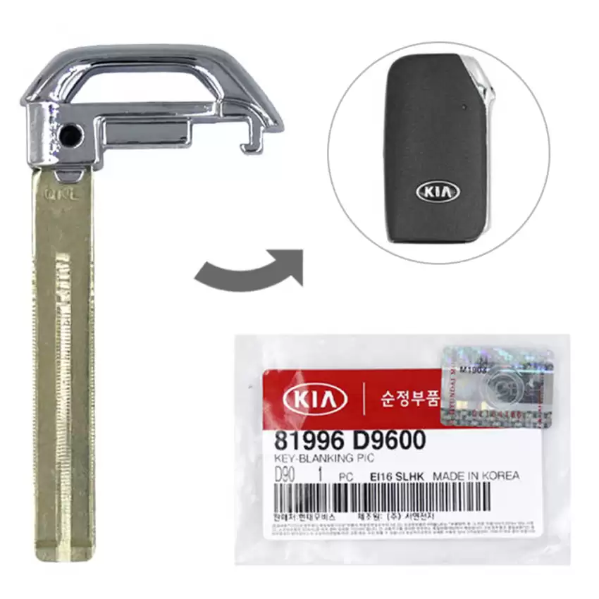 2019 KIA Sportage OEM Emergency Insert Key blade 81996-D9600