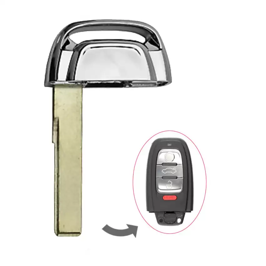 Emergency Insert Key Blade For Audi Smart Remote HU66