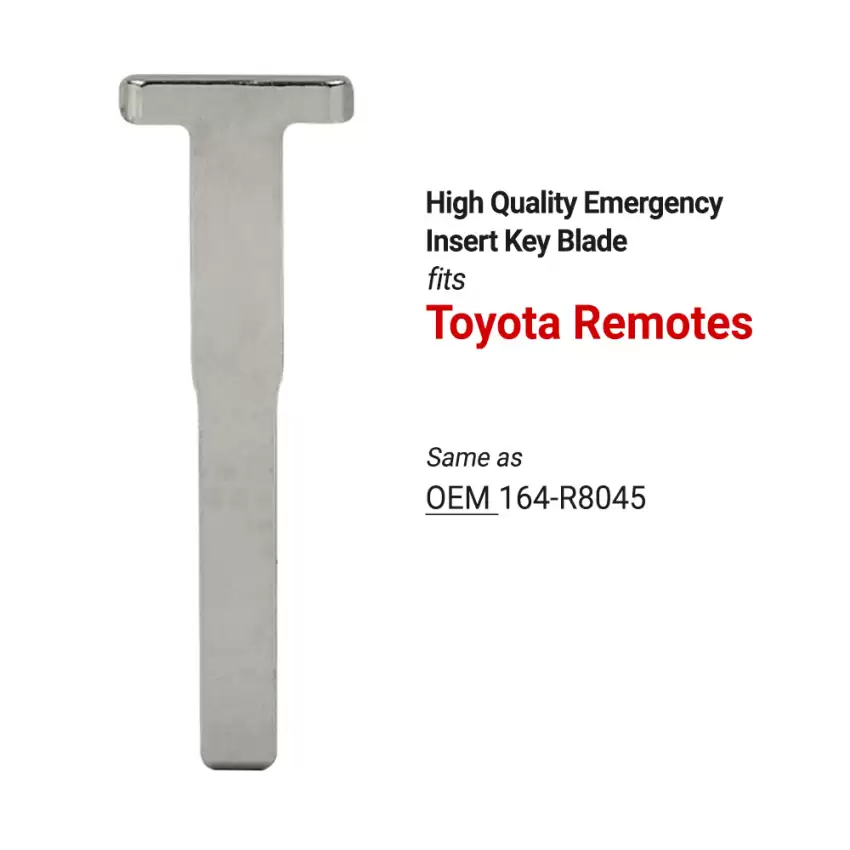 Ford Emergency Aftermarket Insert Key Blade Same as 164-R8045 HU101