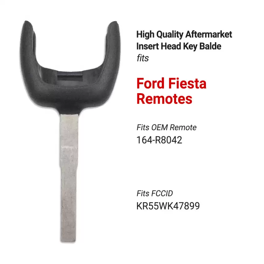 Ford Fiesta Aftermarket Emergency Insert Head Blade HU101 Strattec 5912976