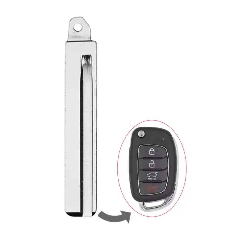 Flip Remote Key Blade For Hyundai Santa Fe HY18R Same as 81996-2W300