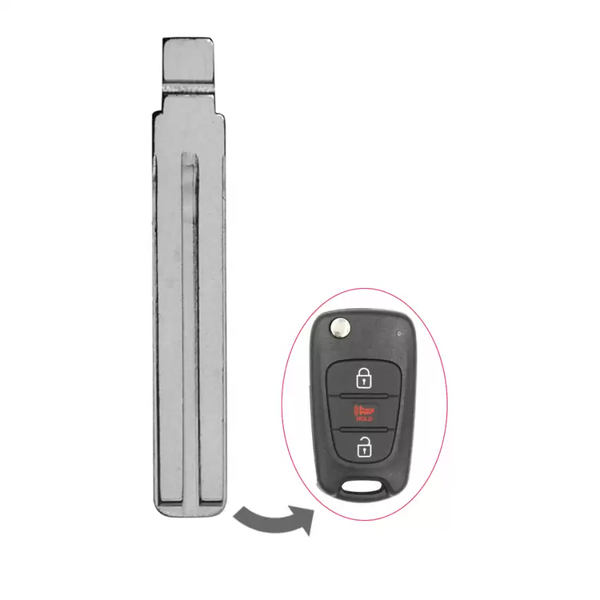Flip Remote Key blade For KIA Sportage TOY49 Same as 81996-2L001