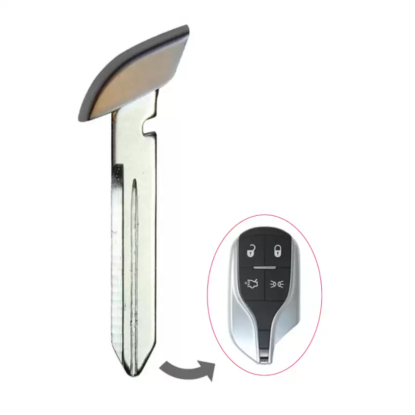 Emergency Insert Key Blade For Maserati Remotes 2014-2016