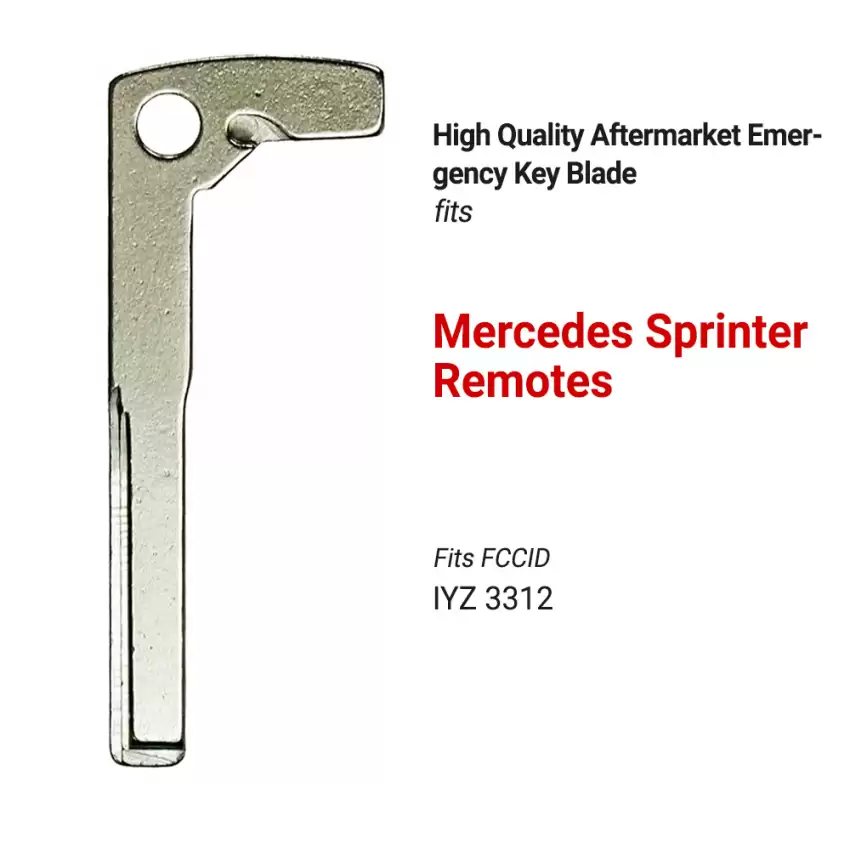 Mercedes Sprinter Aftermarket Insert Key Blade HU64