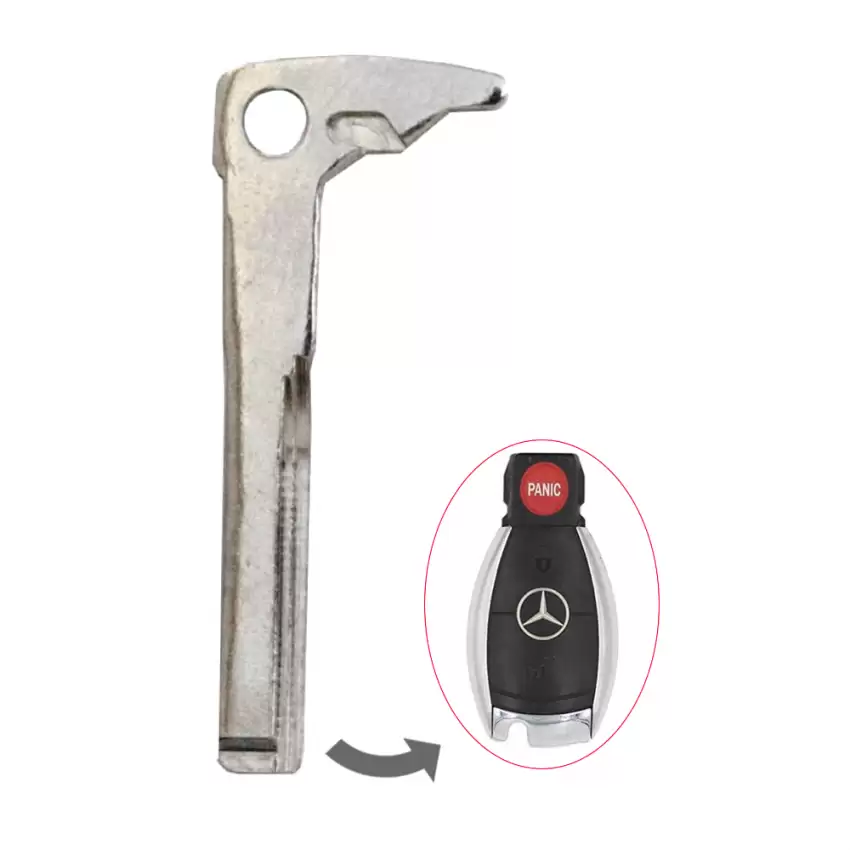 Smart Remote Insert key Blade For Mercedes Benz HU64