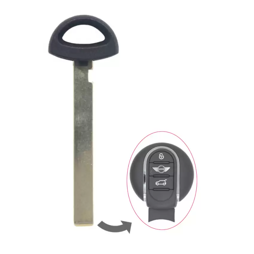 Emergency Insert key blade For Mini Cooper HU100R