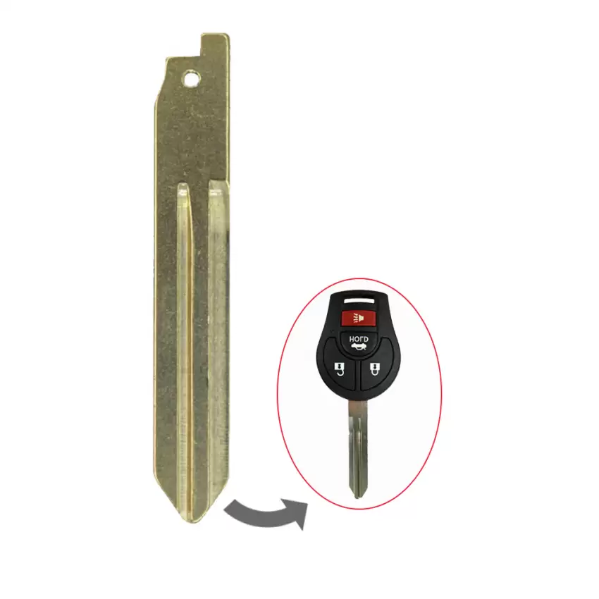 Key Blade For Nissan Remote Head Keys NSN14 NSN14TA