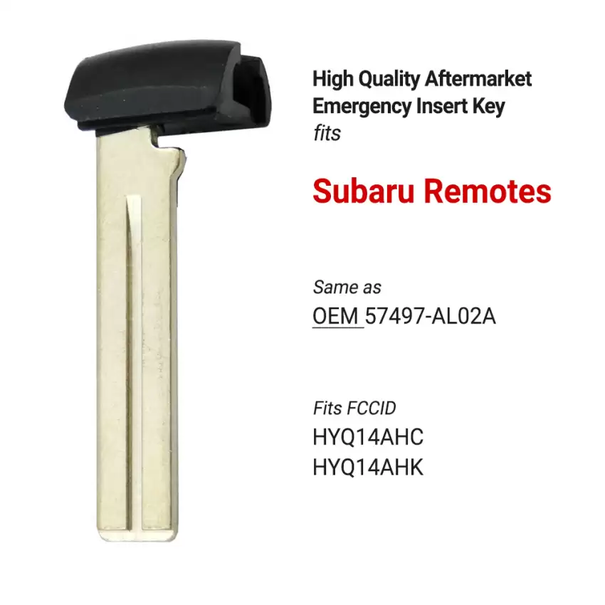 Sabaru Aftermarket Insert key Blade 57497-AL02A