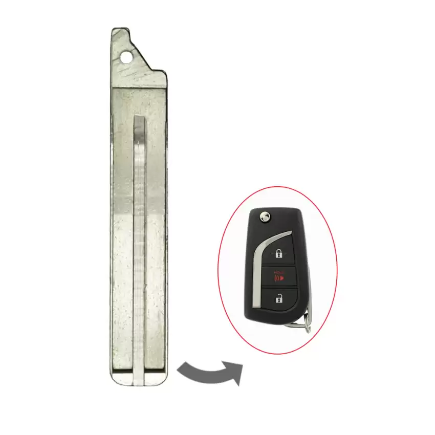 Switch Flip Remote Key Blade For Toyota Camry TOY49T