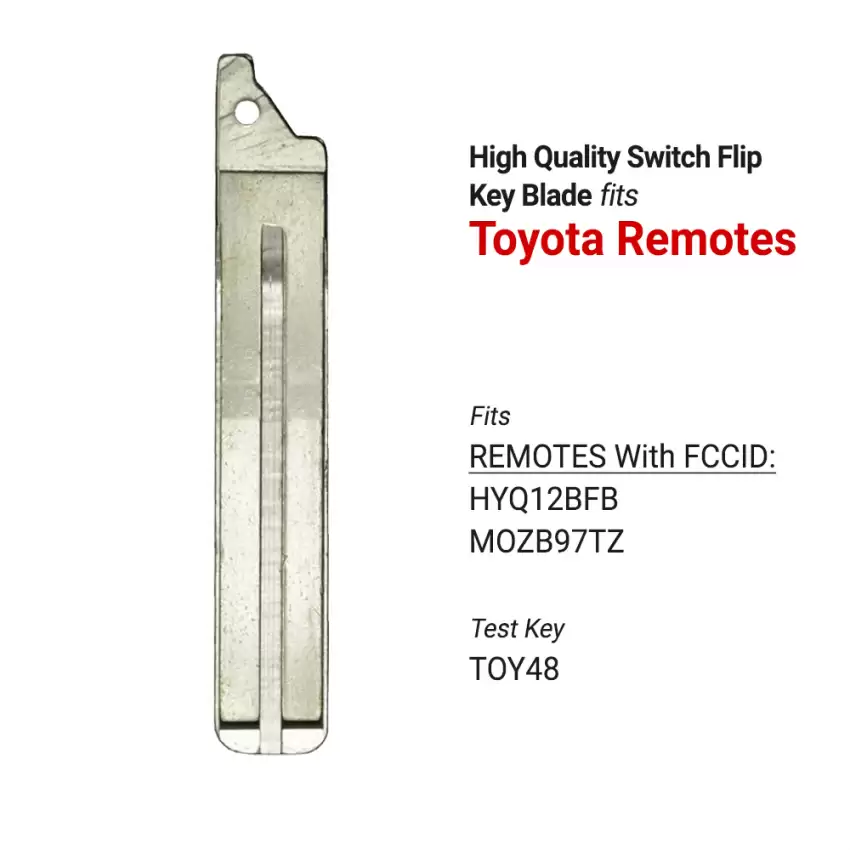 2017-2019 Toyota Aftermarket Switch Flip Remote Key Blade TOY49T