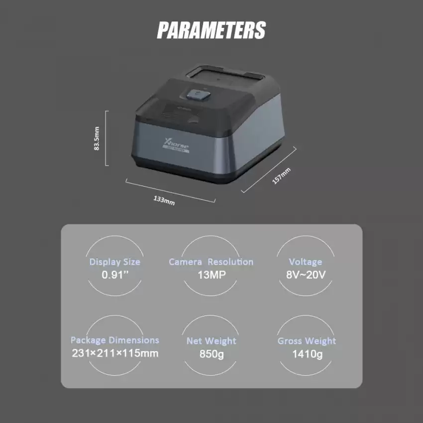 Xhorse Optical Key Reader Decoder Supports multiple key types - AC-XHS-XDKR00GL  p-4