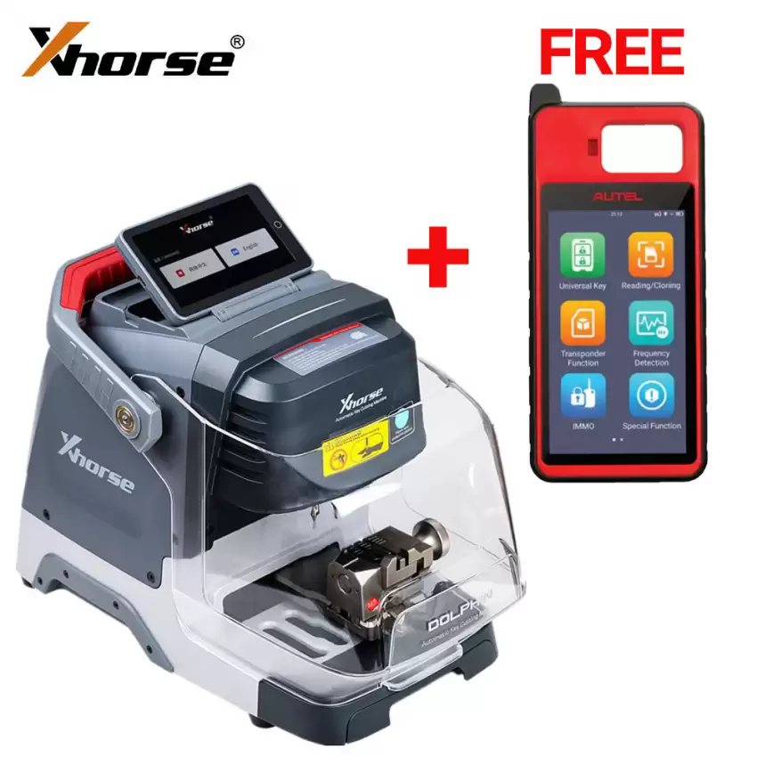 Bundle of Xhorse Dolphin XP-005L Key Cutting Machine and FREE Autel Universal Key Generator Kit KM100