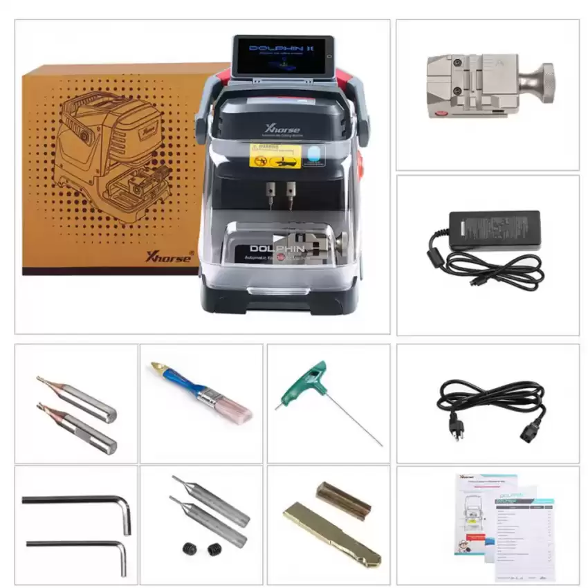 OFFER Bundle of Xhorse Dolphin XP-005L Key Cutting Machine and FREE Autel Universal Key Generator Kit KM100