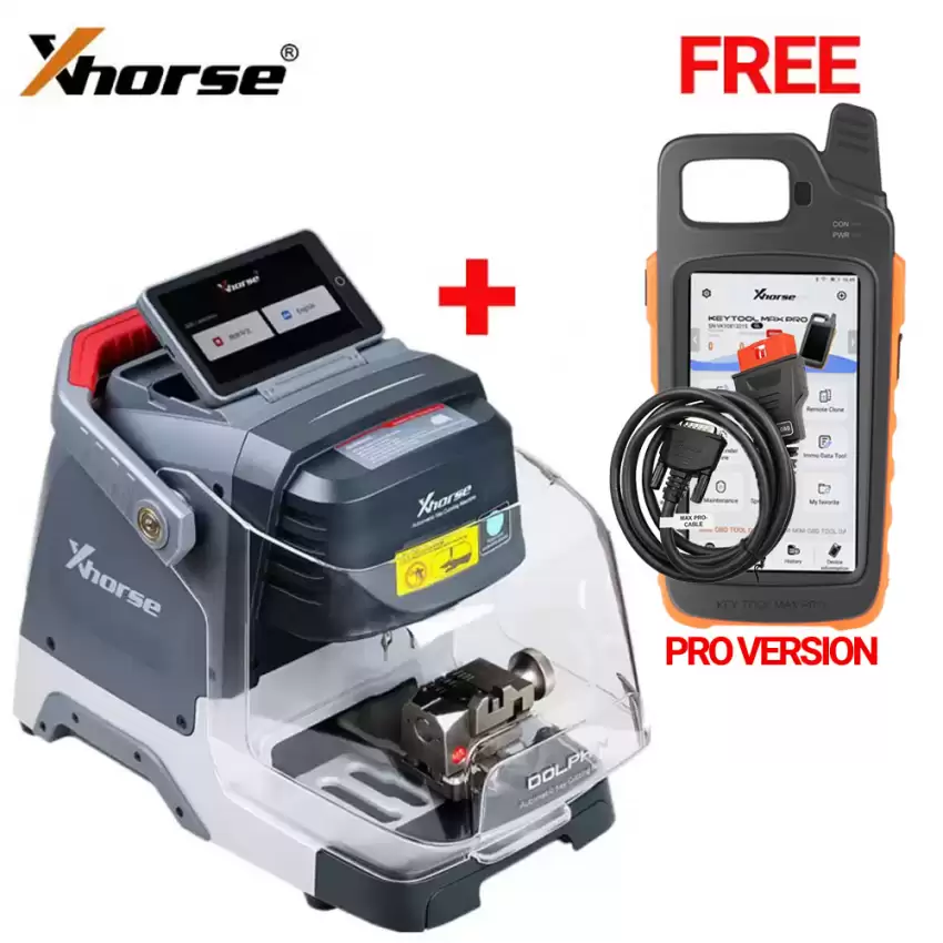 Bundle of Xhorse Dolphin XP-005L Key Cutting Machine and FREE Xhorse VVDI Key Tool Max Pro