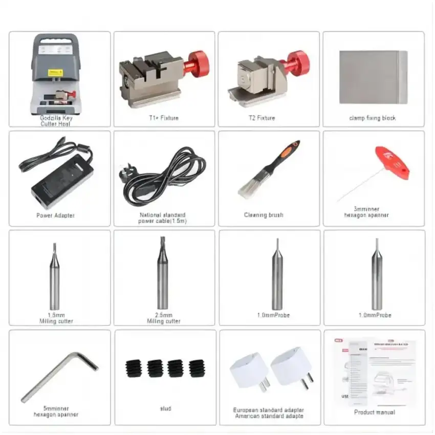 CG Godzilla CG007 Automotive Key Cutting Machine Support Mobile and PC with Built-in Battery - KC-CG-GODZILLA  p-5