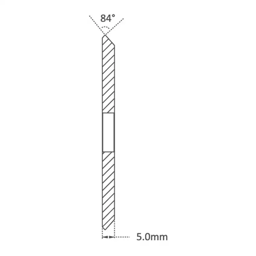 High Quality HSS M35 80mm 84° Angle Milling Cutter for JMA / Keyline / Silca Replaces HPP01