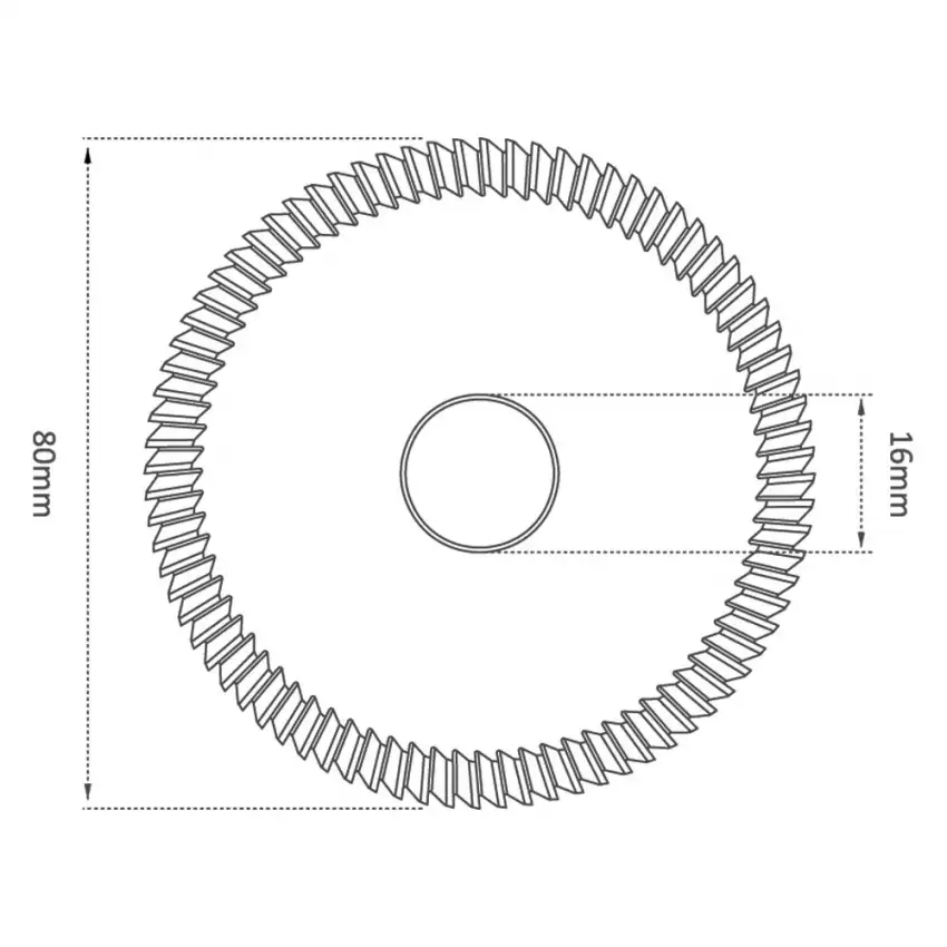 HSS M35 80mm 80° Angle Milling Cutter