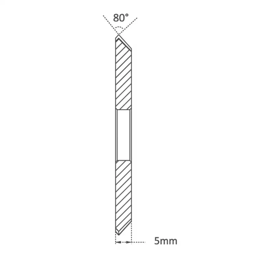 High Quality HSS M35 80mm (80°) Angle Milling Cutter for ILCO / SILCA / JMA Replaces CU11, 26MC, CU100