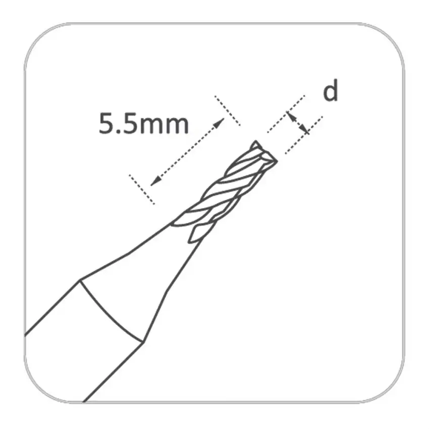 Universal Grade End Mill Cutter 1.5mm for Xhorse, Triton, The Black Widow