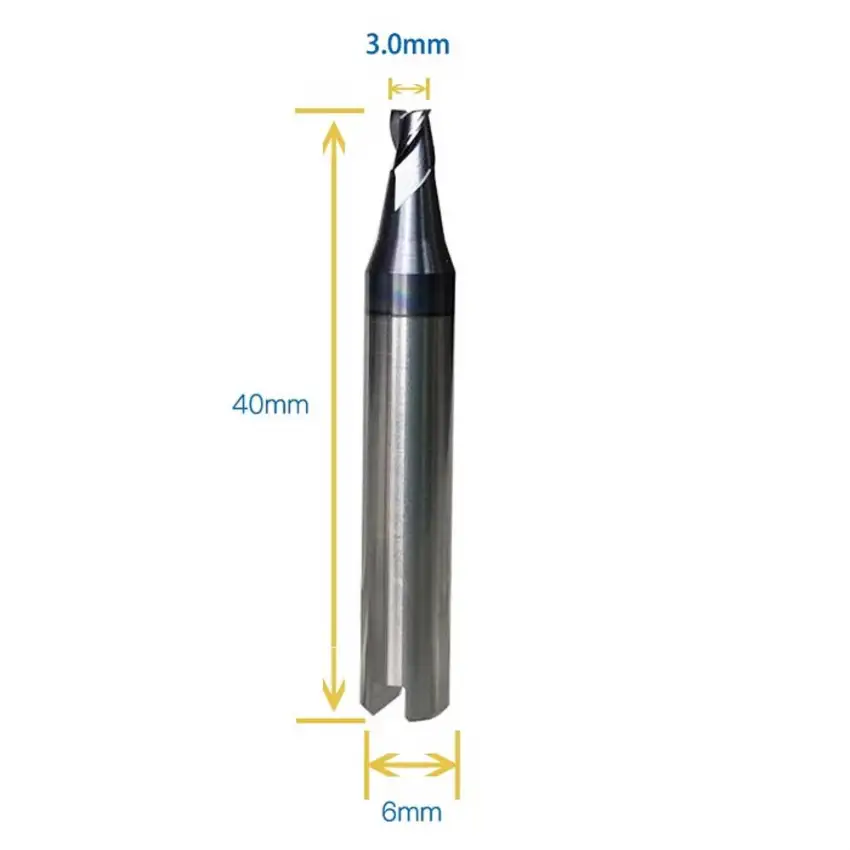 Universal Grade End Mill Cutter 3mm for Silca Triax, Viper, Quattrocode